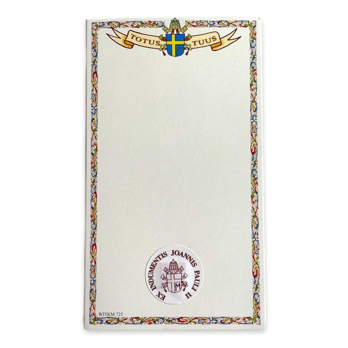 Pope Saint John Paul II Holy Card with 2nd Class Relic - Nun Estate ...