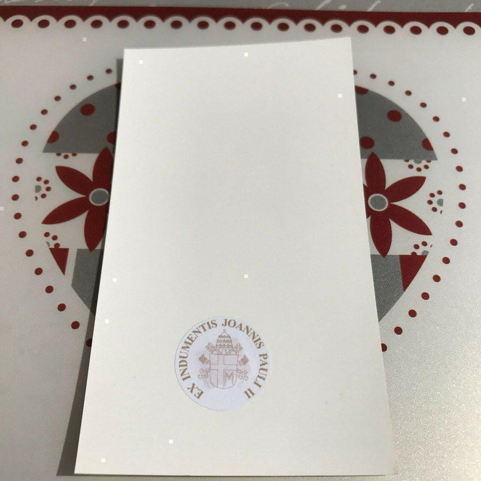 Pope St. John Paul II Holy Card w/ 2nd Class Relic - Nun Estate ...