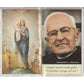 RARE HOLY CARD booklet WITH 2nd CLASS RELIC OF Fr. J. ALBERIONE ex-indumentis - Catholically