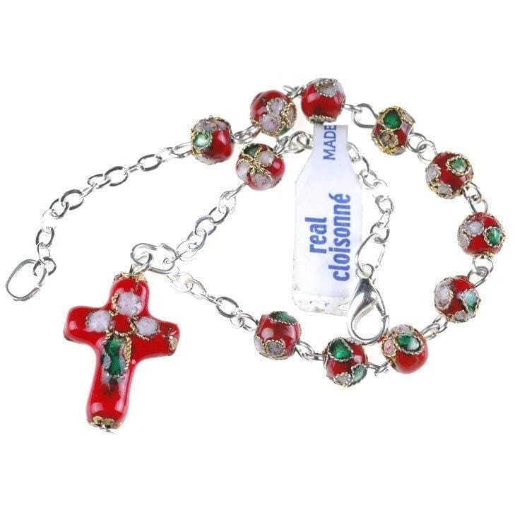 Red 2024 rosary bracelet