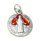 RED St. Benedict 1 Medal Pendant Medalla-Catholic Exorcism -BLESSED BY POPE - Catholically