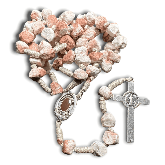 Catholically Rosaries Rock Rosary w/ Relic from the Holy Ground of Medjugorje - Blessed By Pope