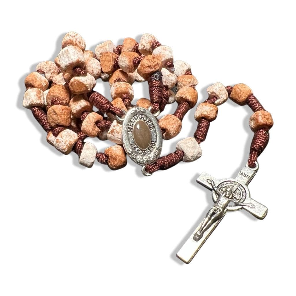 Medjugorje Rosary made with rocks | Catholically