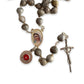 Rosary Job's Tears w/Relic Medal St.John Paul II - Blessed 04-27 Canonization-Catholically