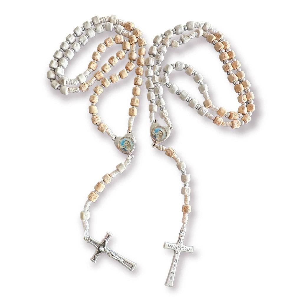 Catholically Rosaries Rosary w/ Relic Rocks from The Holy Ground Of Medjugorje - Blessed By Pope