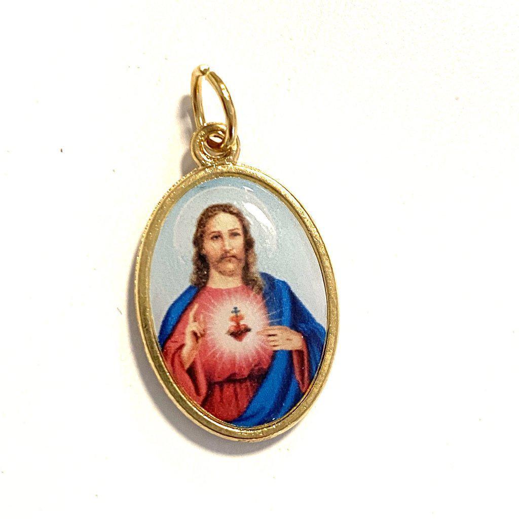 Sacred Heart of Jesus and Our Lady of Carmel Medal Pendant-Catholically