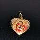 Sacred holy family brass MEDAL - Lovely Pendant - Charm - blessed by Pope - Catholically