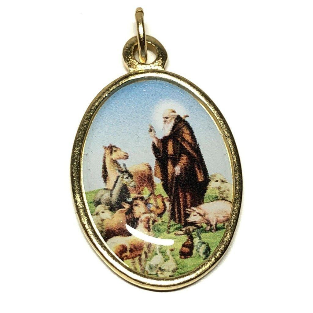 Saint Anthony the Abbot -Medal -Pendant -Medalla - Catholic Religious Charm - Catholically