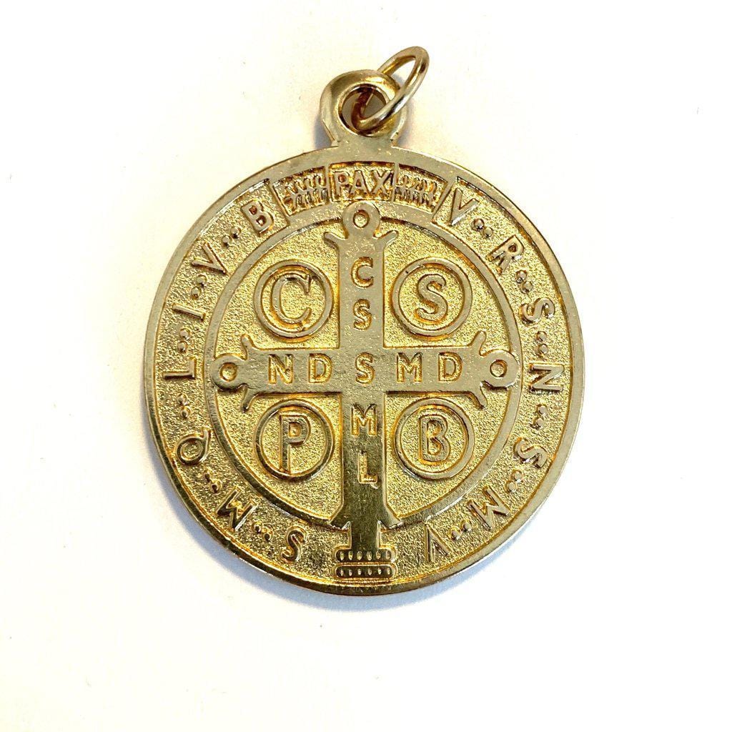 Saint Benedict 1" 3/4 Medal Exorcism Medalla De San Benito Blessed By Pope-Catholically
