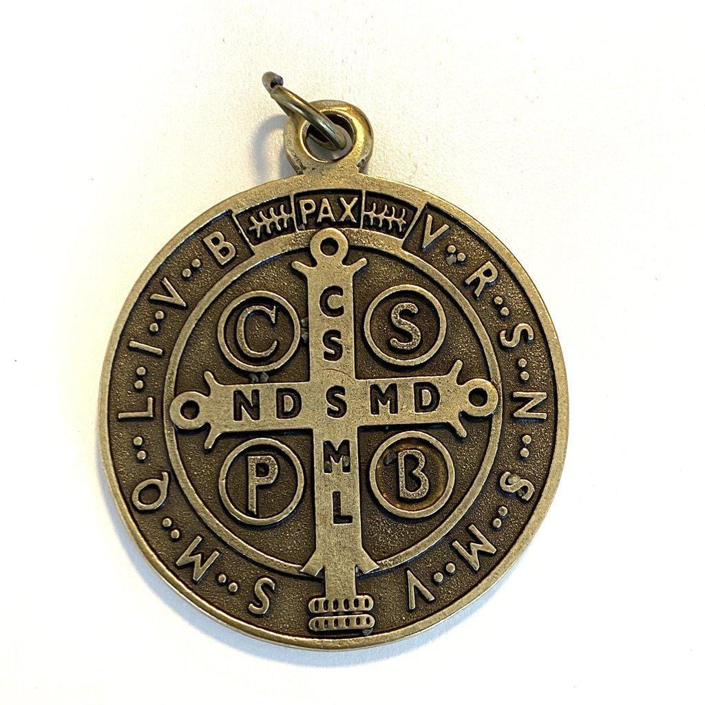 Saint Benedict 1 3/4" Medal -Exorcism - Medalla De San Benito Blessed By Pope-Catholically