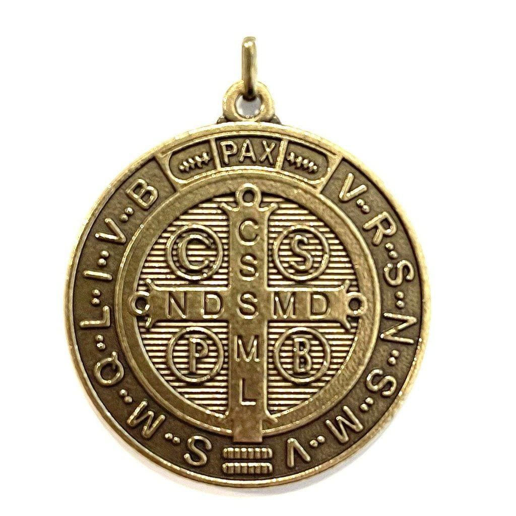 Medalla de San Benito en latín e inglés, conjunto de 2 decoración católica,  regalo de confirmación personalizado, regalo de bienvenida, regalo para  sacerdote -  México