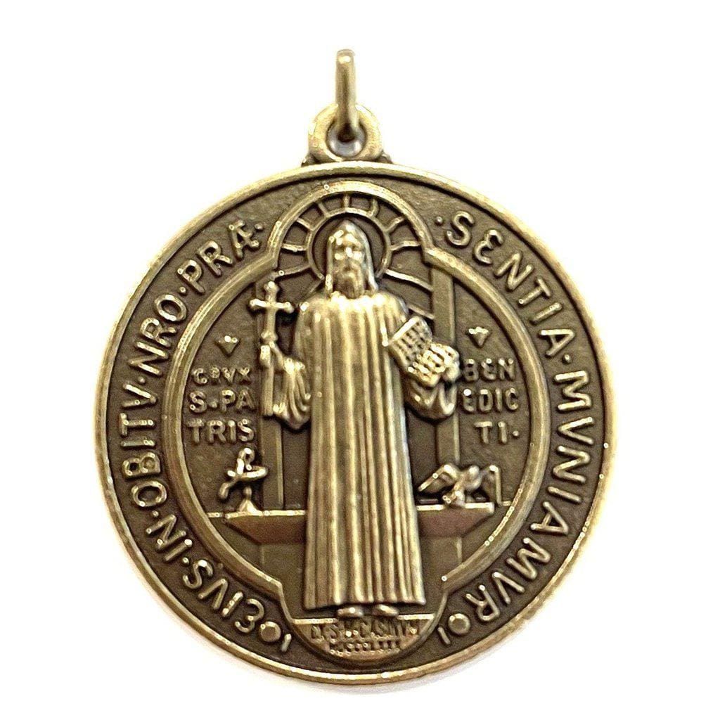 Saint Benedict 2" Medal -Exorcism - Medalla De San Benito Blessed By Pope-Catholically