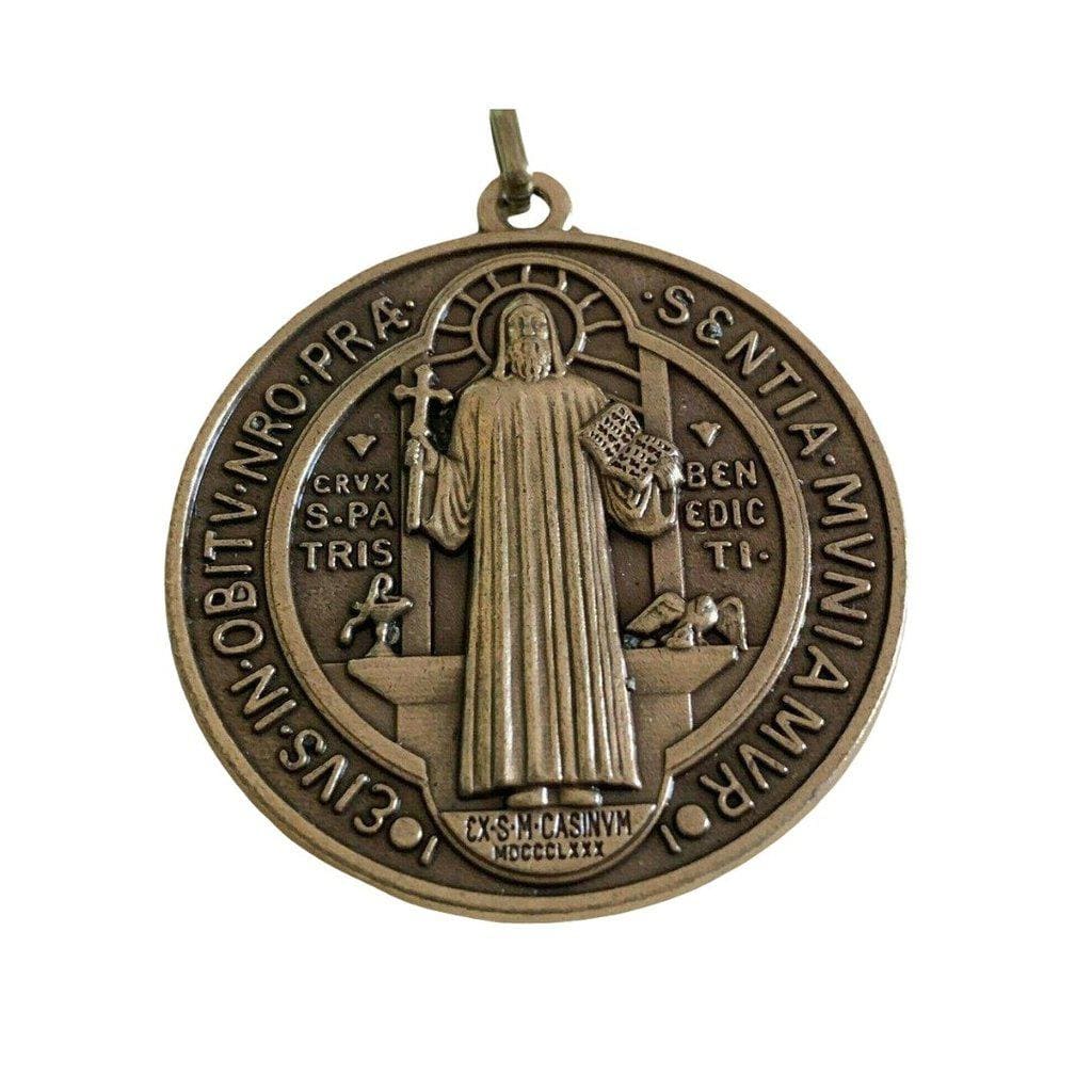 Saint Benedict 2" Medal -Exorcism - Medalla De San Benito -Blessed ...