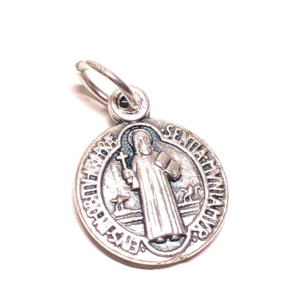 Saint Benedict SMALL Medal - Catholic Exorcism -BLESSED BY POPE - Pendant - Catholically