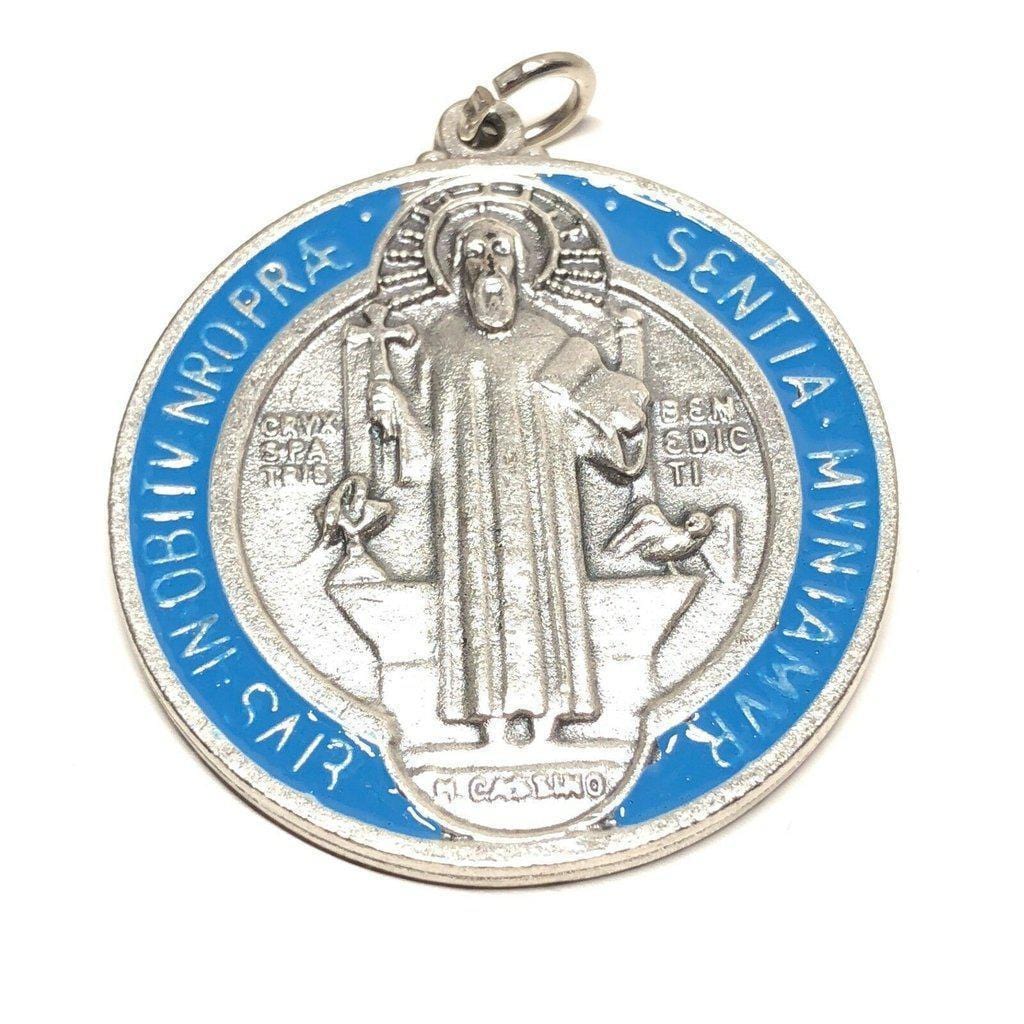 Saint Benedict Huge 1.75" Medal Catholic Exorcism Blessed By Pope-Catholically