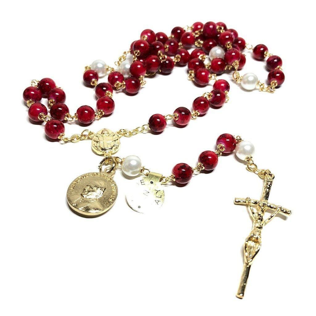 St. JPII - St.John Paul II Pope Blessed Rosary | Relic Ex-Indumentis ...