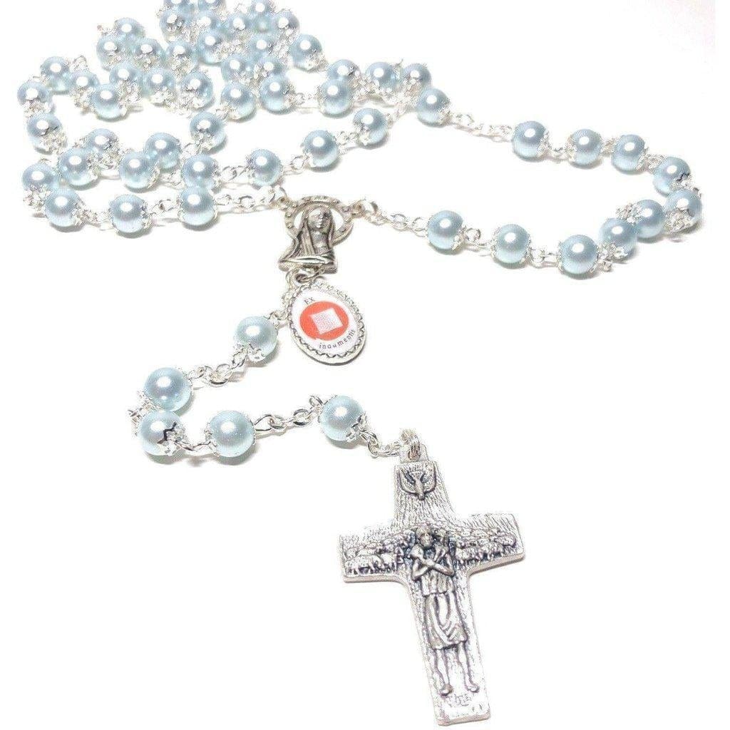 Saint Jpii -St.John Paul Ii Pope- Canonization Rosary + Medal W/ Free Relic-Catholically