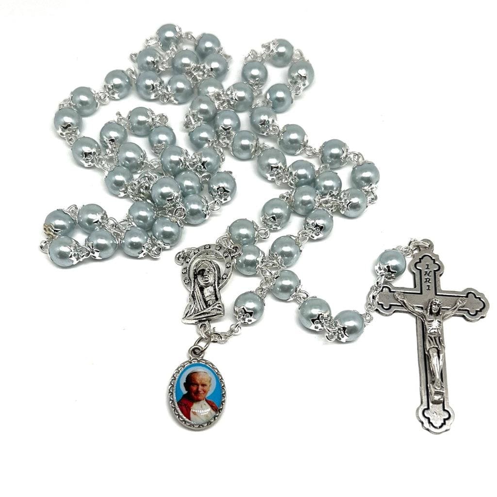 Catholically Rosaries Saint JPII -St.John Paul II Pope- Canonization Rosary + Medal w/ Free Relic