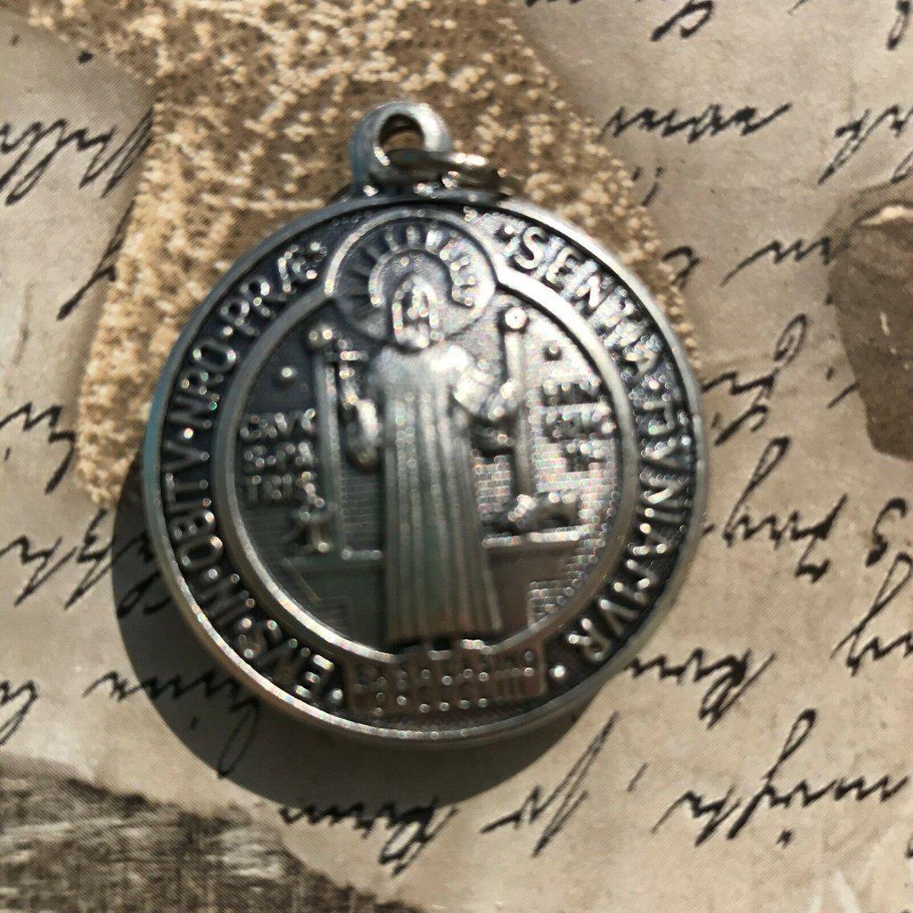 Saint St Benedict 1.5" - Medal - Catholic Exorcism - Blessed By Pope - Medalla-Catholically