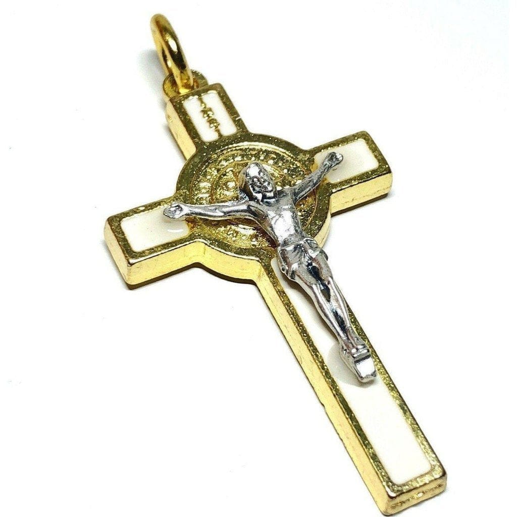 Saint St. Benedict 2" Crucifix - Exorcism- Cross - Blessed By Pope San Benito-Catholically