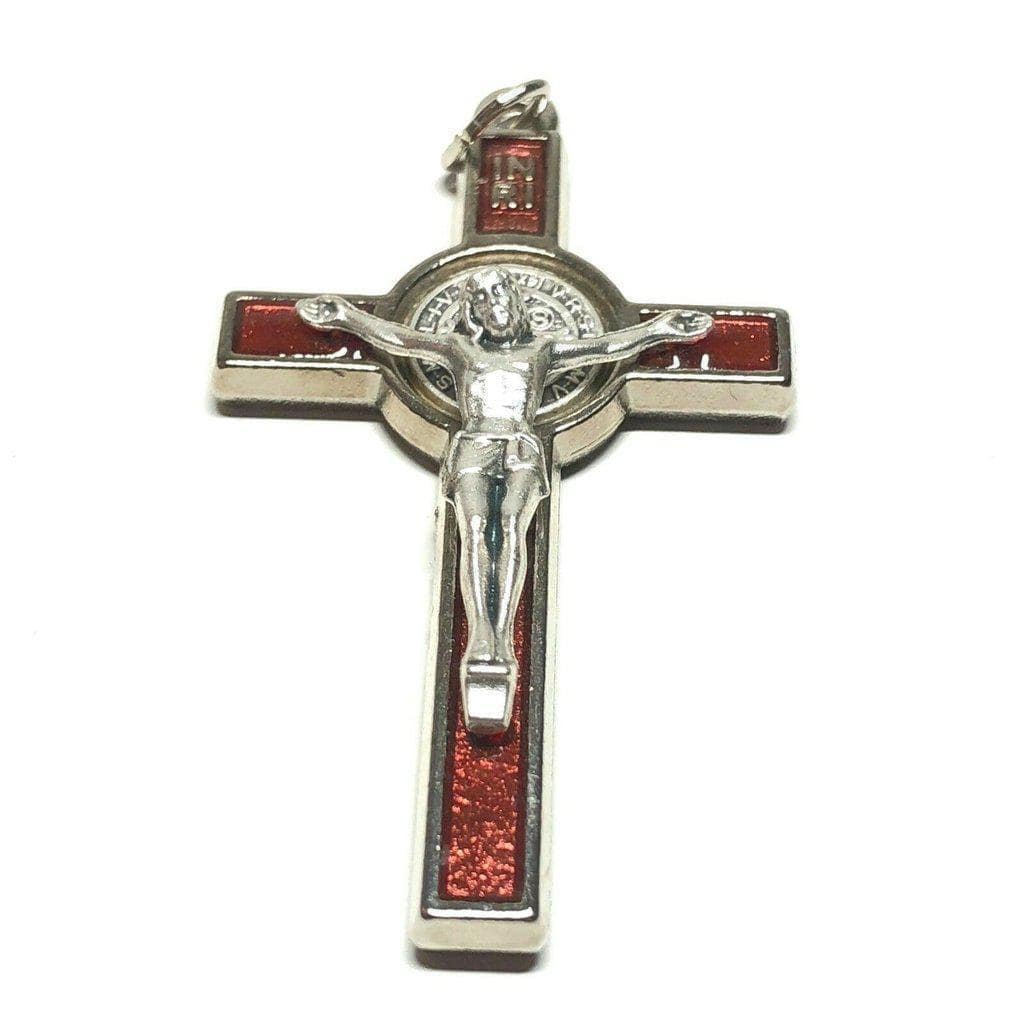 Saint St. Benedict 2" Crucifix - Exorcism- Cross - Blessed By Pope San Benito-Catholically