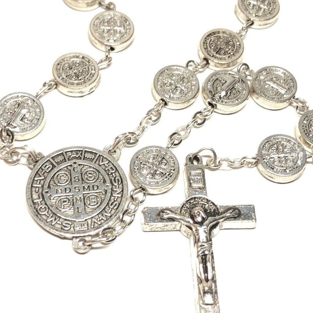 Saint St. Benedict rosary -Exorcism -Blessed by Pope -Rosario de San Benito - Catholically