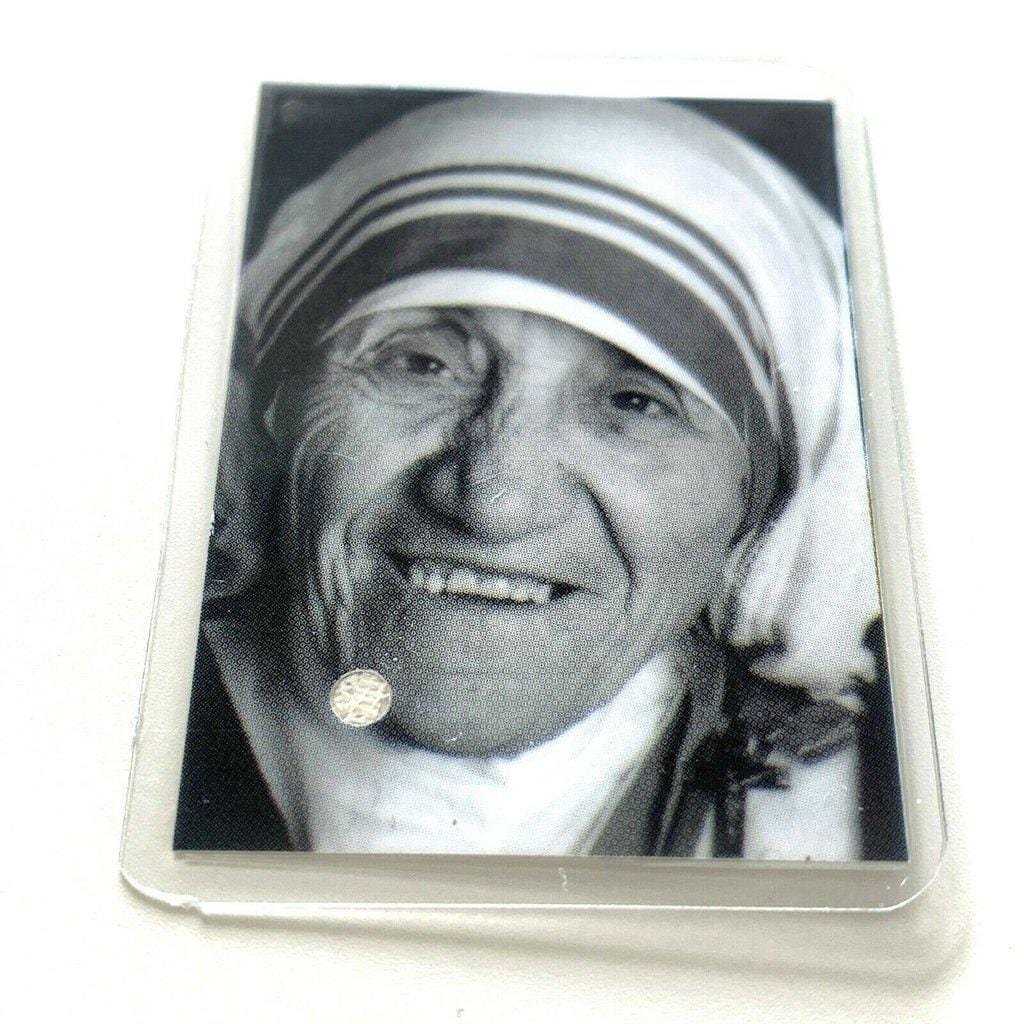 Saint St. Mother Theresa Of Calcutta 2Nd Class Relic - Holy Card Madre Teresa-Catholically