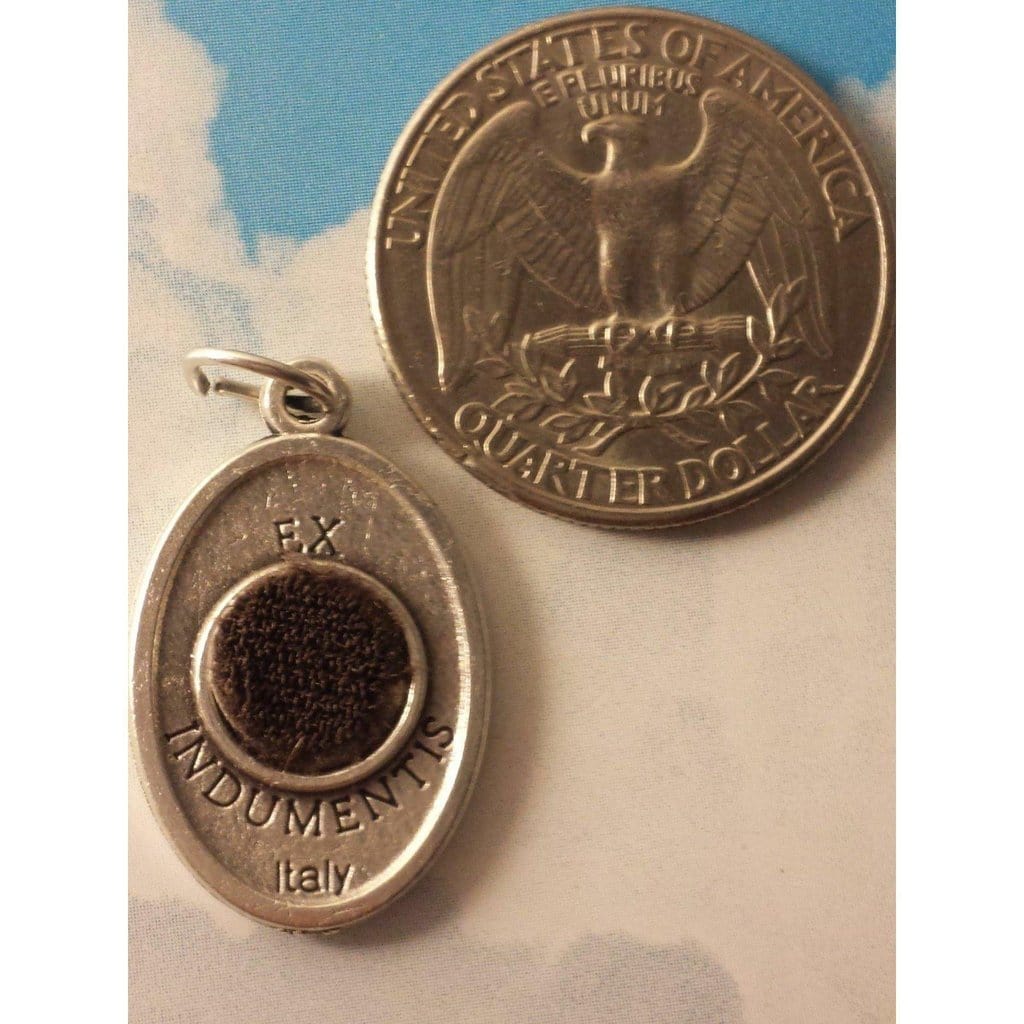 San Padre Pio 2 medals - w/ 2nd class FREE Relic St. Father Pio -medal pendant - Catholically