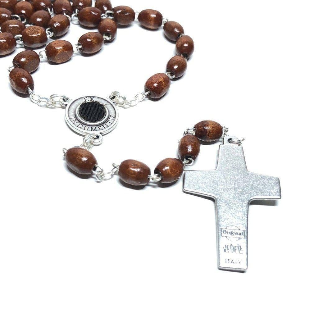 San Padre Pio - Prayer Rosary Blessed By Pope With Relic - St. Father Pio-Catholically