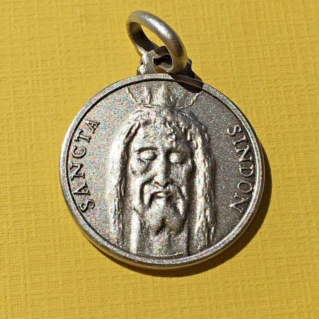 Sancta Sindon Medal - Sterling 925 Holy Face Of Jesus - Holy Shroud - Oviedo-Catholically