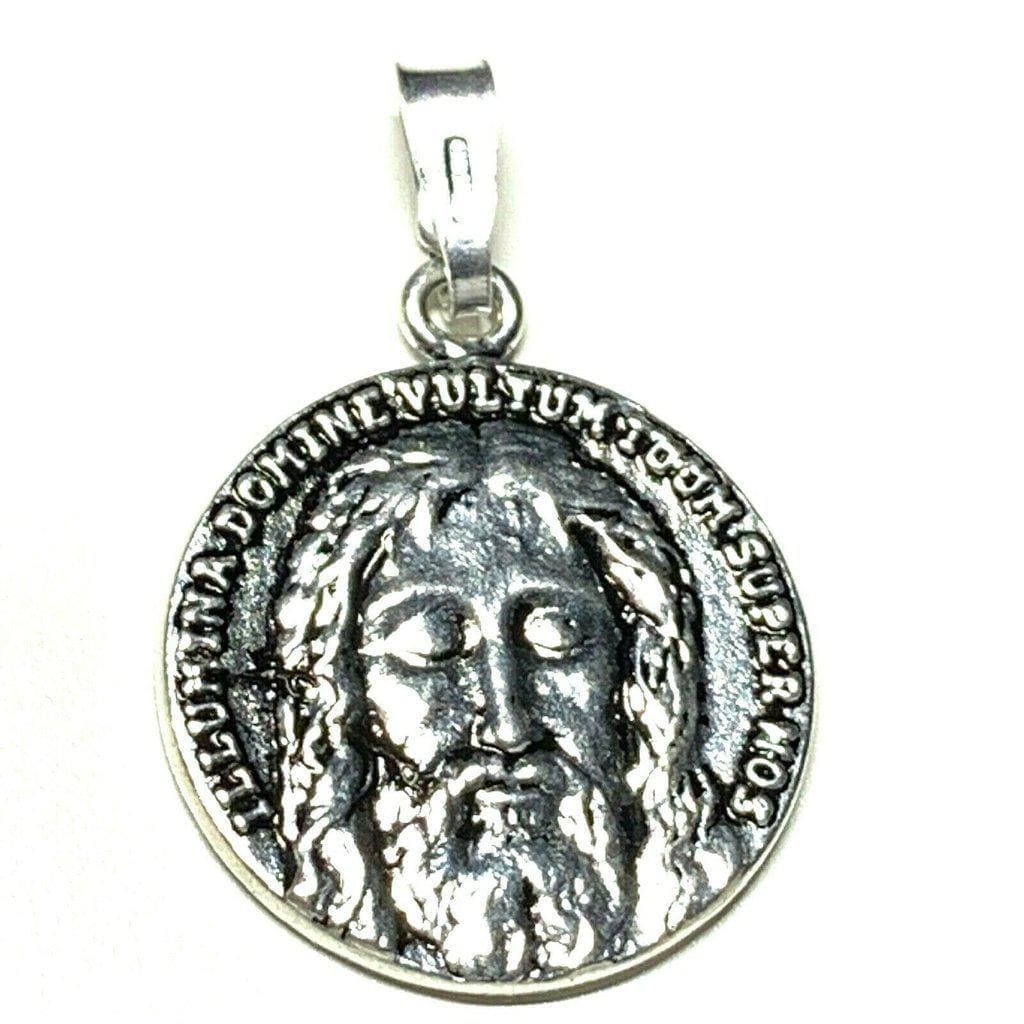 Sancta Sindon - Sterling 925 Holy Face Of Jesus - Holy Shroud - Oviedo-Catholically