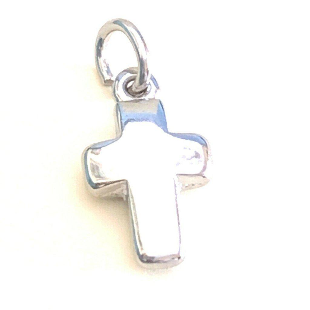 Tiny Cross Blessed By Pope - Crucifix - Rosary Parts - 1/2"-Catholically