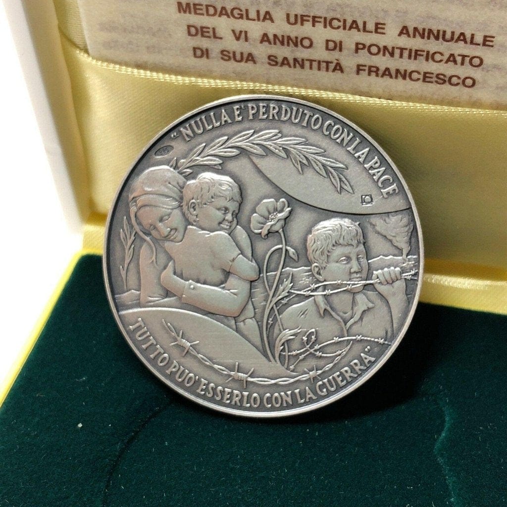 Vatican 925 Silver Annual Papal Medal - Year 6 - 2018 Pope Francis Pontificate-Catholically