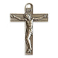 Silver Tone Cross - Jesus Crucifix - Blessed By Pope Francis-Catholically