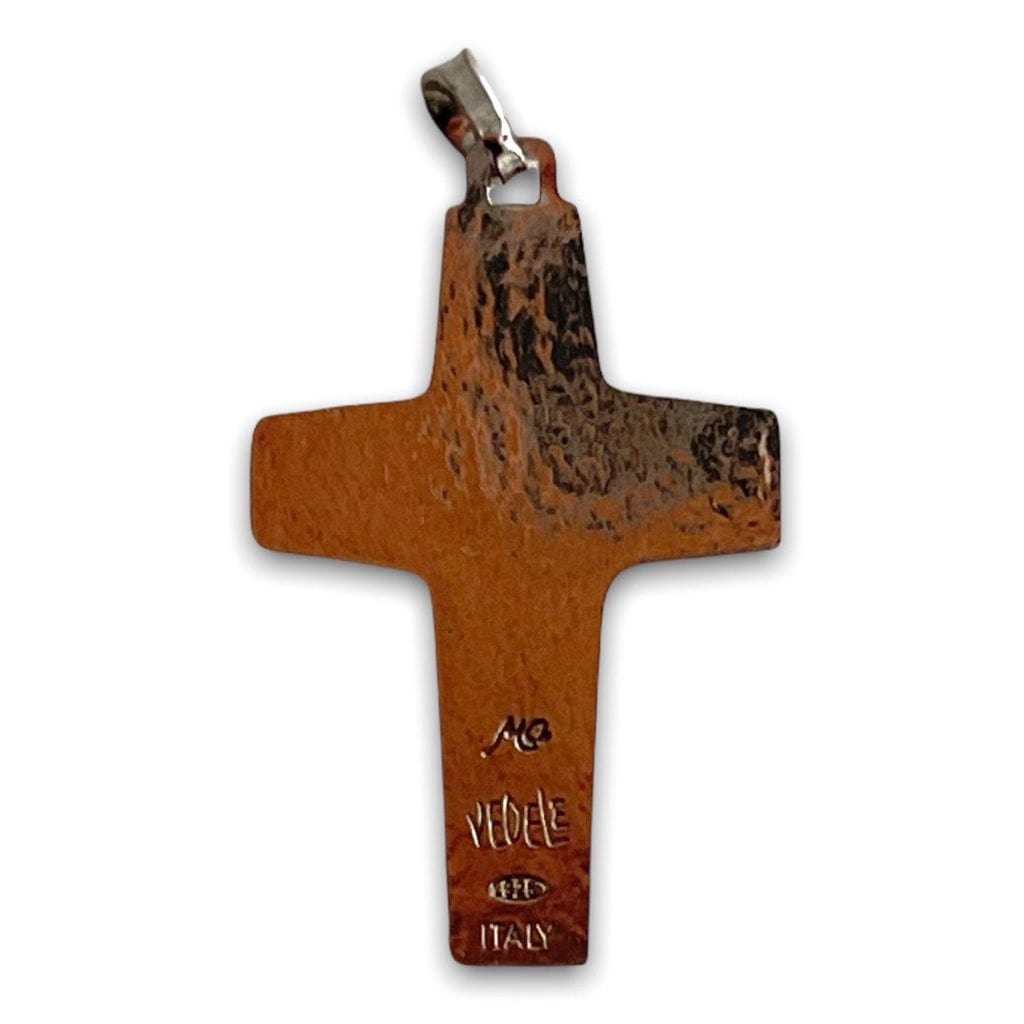 Small 925 Sterling Silver Replica Pope Francis Vedele Pectoral Cross -Crucifix-Catholically