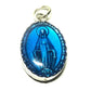 Small Miraculous Medal - Blue Enamel Blessed By Pope Pendant - Virgin Mary-Catholically