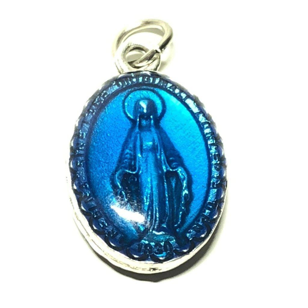 BLUE MIRACULOUS MEDAL 3.5 - Divine Mercy Gift Shop