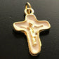 Sorrowful Mother Pectoral Cross - 1" Small Crucifix - Blessed By Pope - Parts-Catholically