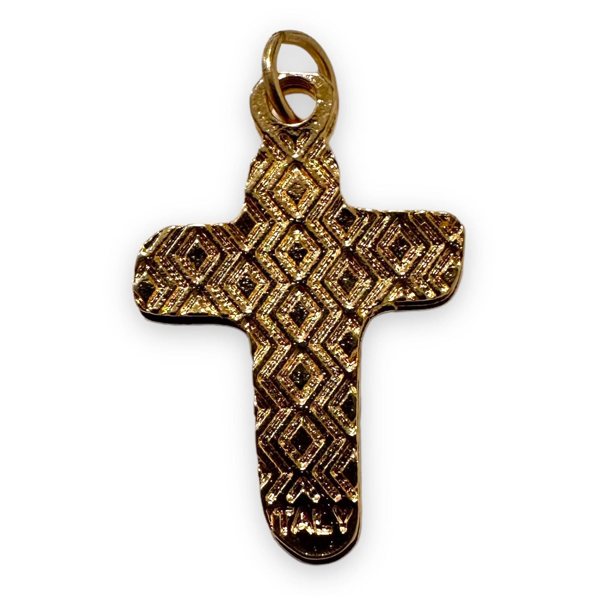 Catholically Crucifix Sorrowful Mother Pectoral Cross - 1" Small Crucifix - Blessed By Pope - Parts