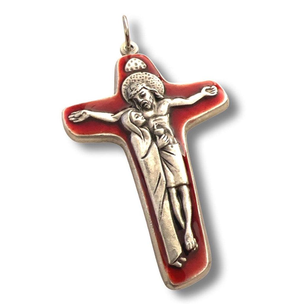 Catholically Crucifix Sorrowful Mother Pectoral Cross - Crucifix - Pendant Blessed By Pope Francis