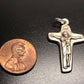 Sorrowful Mother Pectoral Cross -Small Crucifix - Blessed By Pope - Parts-Catholically