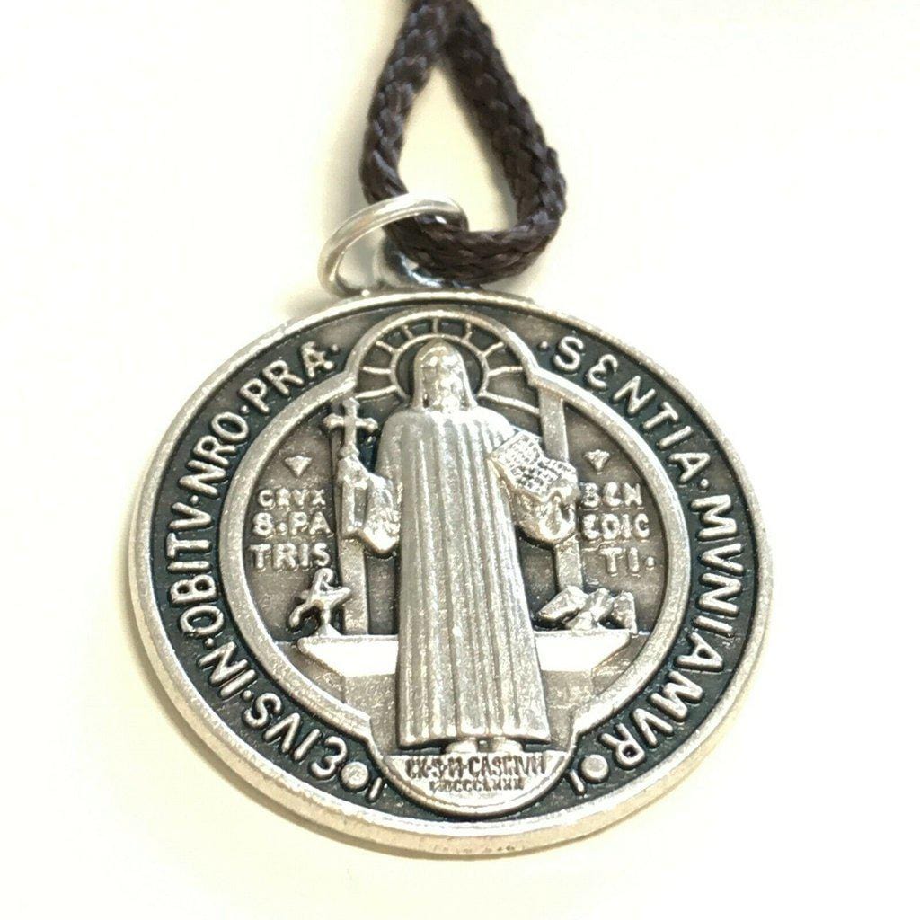 St Benedict 1 necklace   Catholic Medal  Exorcism pendant BLESSED BY POPE - Catholically