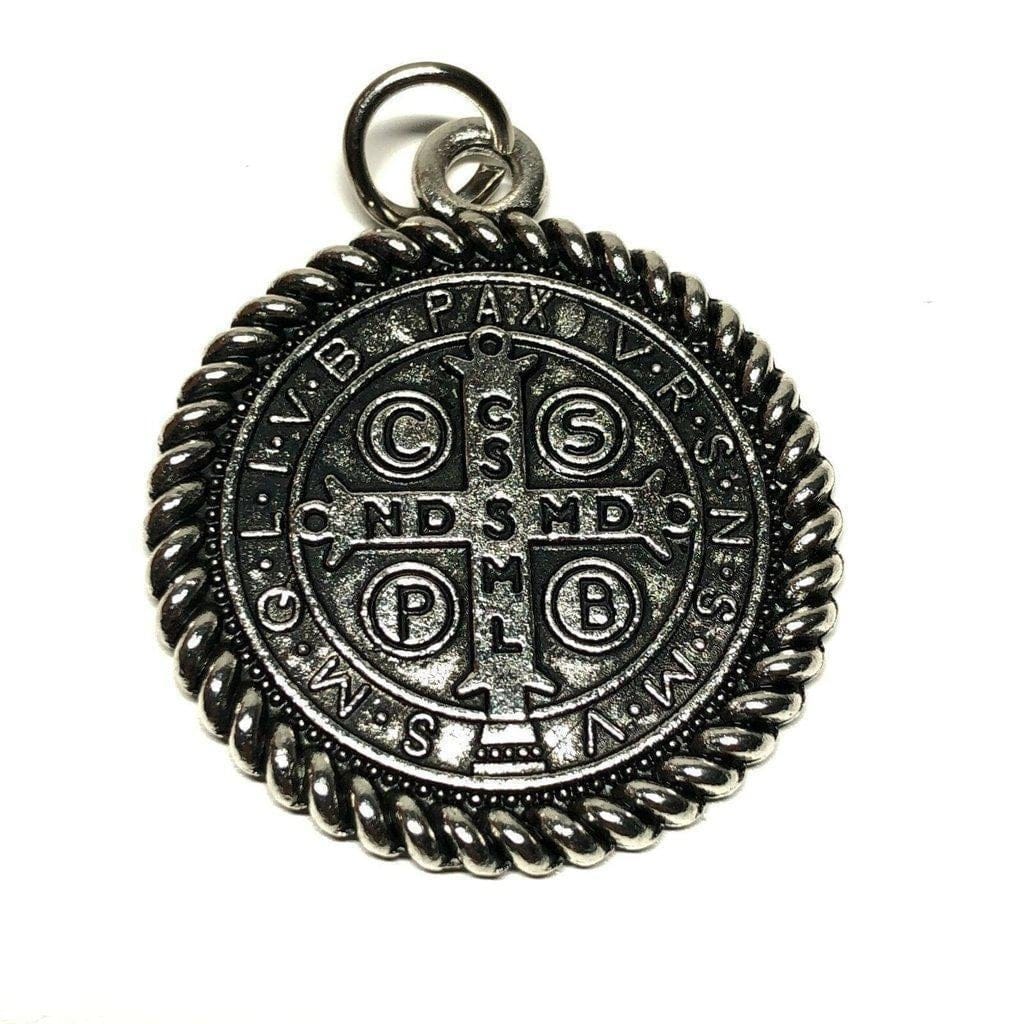 St. Benedict 1" 1/4 Medal Pendant - Catholic Exorcism - Catholic Gifts ...