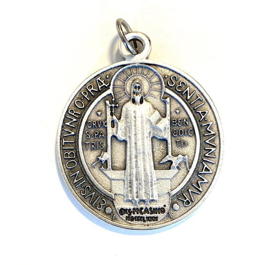 St Benedict 1" 3/4 Medal - Medalla De San Benito Blessed By Pope-Catholically