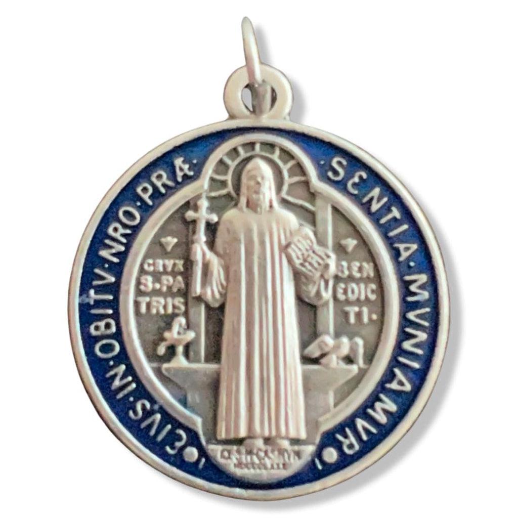 Catholically Medal St. Benedict 1" Medal Pendant Medalla-Catholic Exorcism -Blessed By Pope