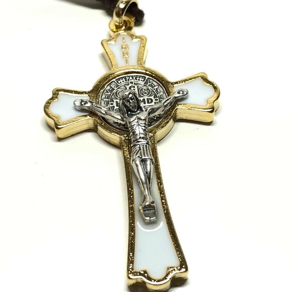 St. Benedict 2" 1/4 Crucifix - Exorcism- Cross - Blessed By Pope - San Benito-Catholically