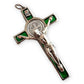 Catholically St Benedict Cross St. Benedict 2" 1/4 Green Crucifix - Exorcism - Cross - Blessed - San Benito