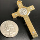 St. Benedict 2 1/4 RED Crucifix - Exorcism - Cross - Blessed - San Benito - Catholically