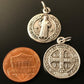 St. Benedict 3/4 Medal -Pendant - Catholic Exorcism -BLESSED BY POPE FRANCIS - Catholically