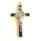 St. Benedict 3" Blue Crucifix - Exorcism - Cross Blessed By Pope - San Benito-Catholically